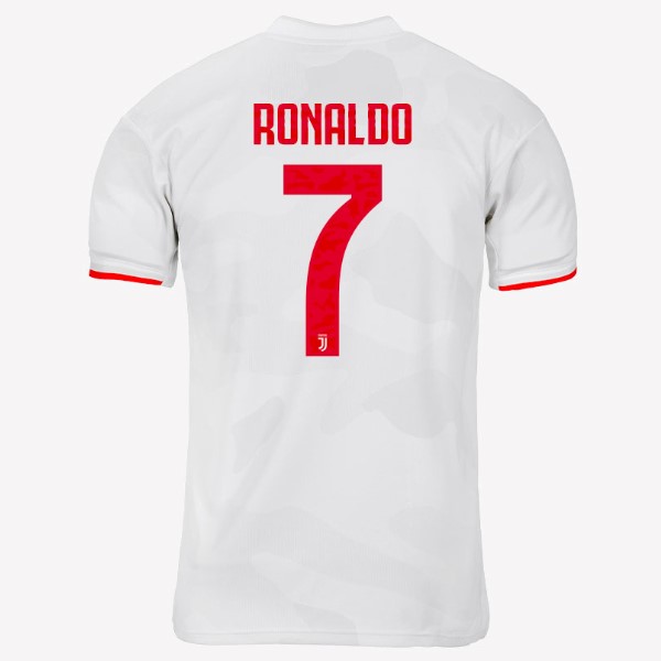 Camiseta Juventus NO.7 Ronaldo Segunda equipación 2019-2020 Gris Blanco